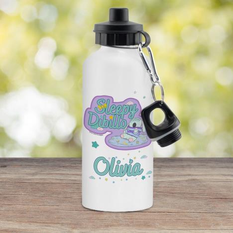 Personalised Moon and Me Sleepy Dibillo White Drinks Bottle Extra Image 1